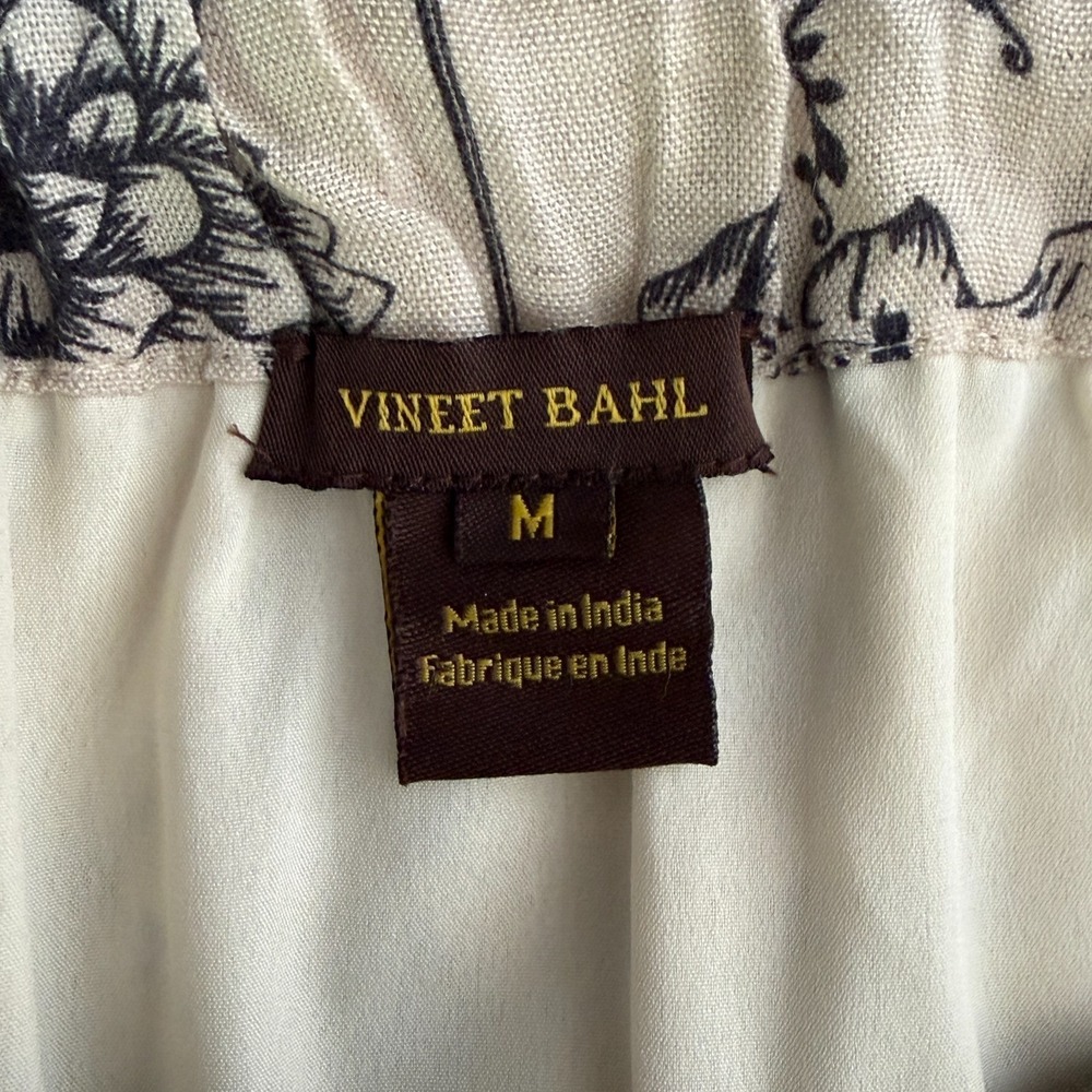 Anthropologie Vineet Bahl Devi Embroidered Midi Skirt Womens M Beige Boho Chic - Picture 10 of 14